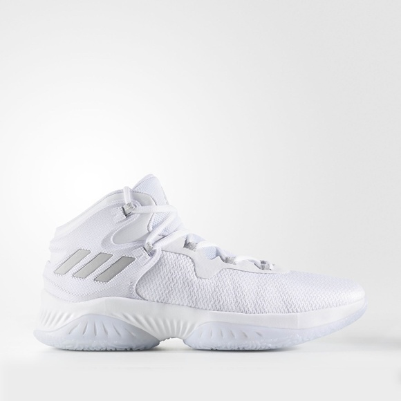 New Mens 13.5 Adidas Explosive Bounce White Grey - Picture 1 of 5